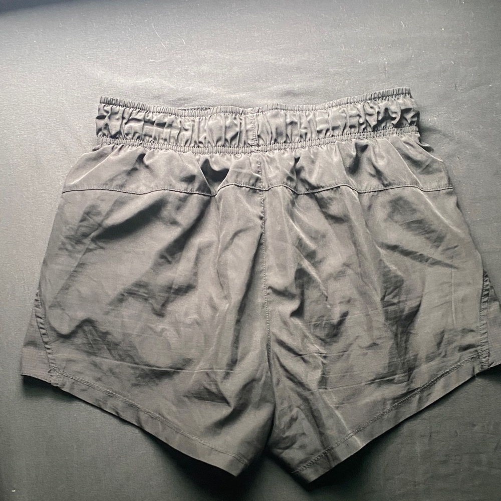 Women's Black Athletic Shorts with Elastic Waist - Picture 2 of 3